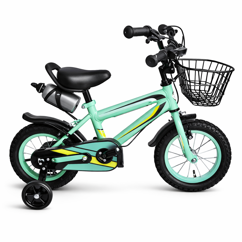 Bicicleta Infantil Forza Aro 12" con Canasta Metálica Verde SDL-44V