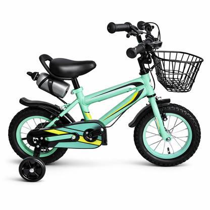 Bicicleta Infantil Forza Aro 12" con Canasta Metálica Verde SDL-44V