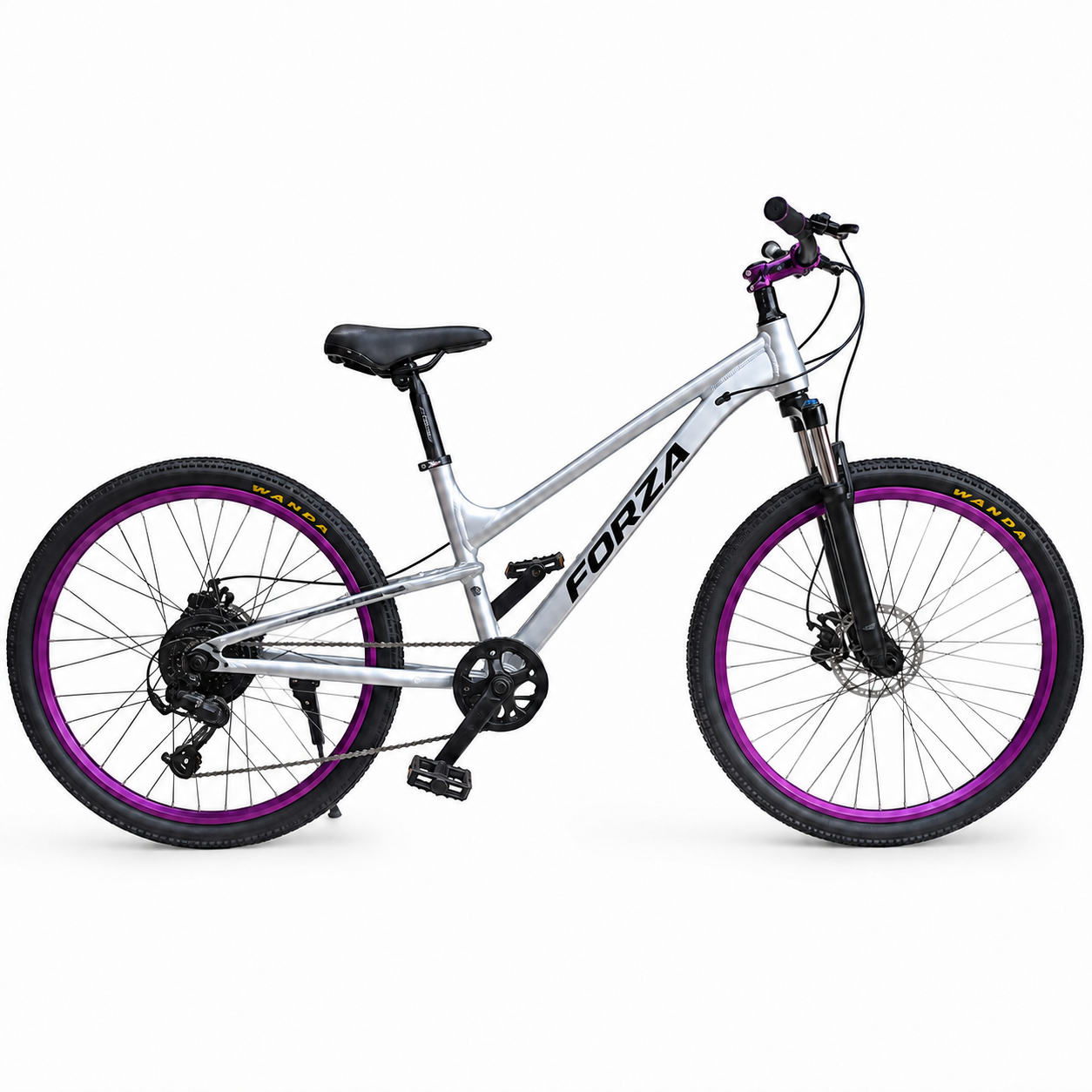 Bicicleta Forza Aro 26" Doble Suspensión Blanco/Silver SDL-08B