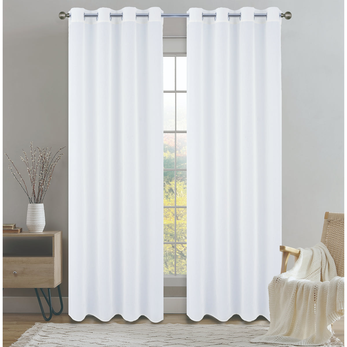 CORTINA PSALA SHEER 53X90 BLANCO