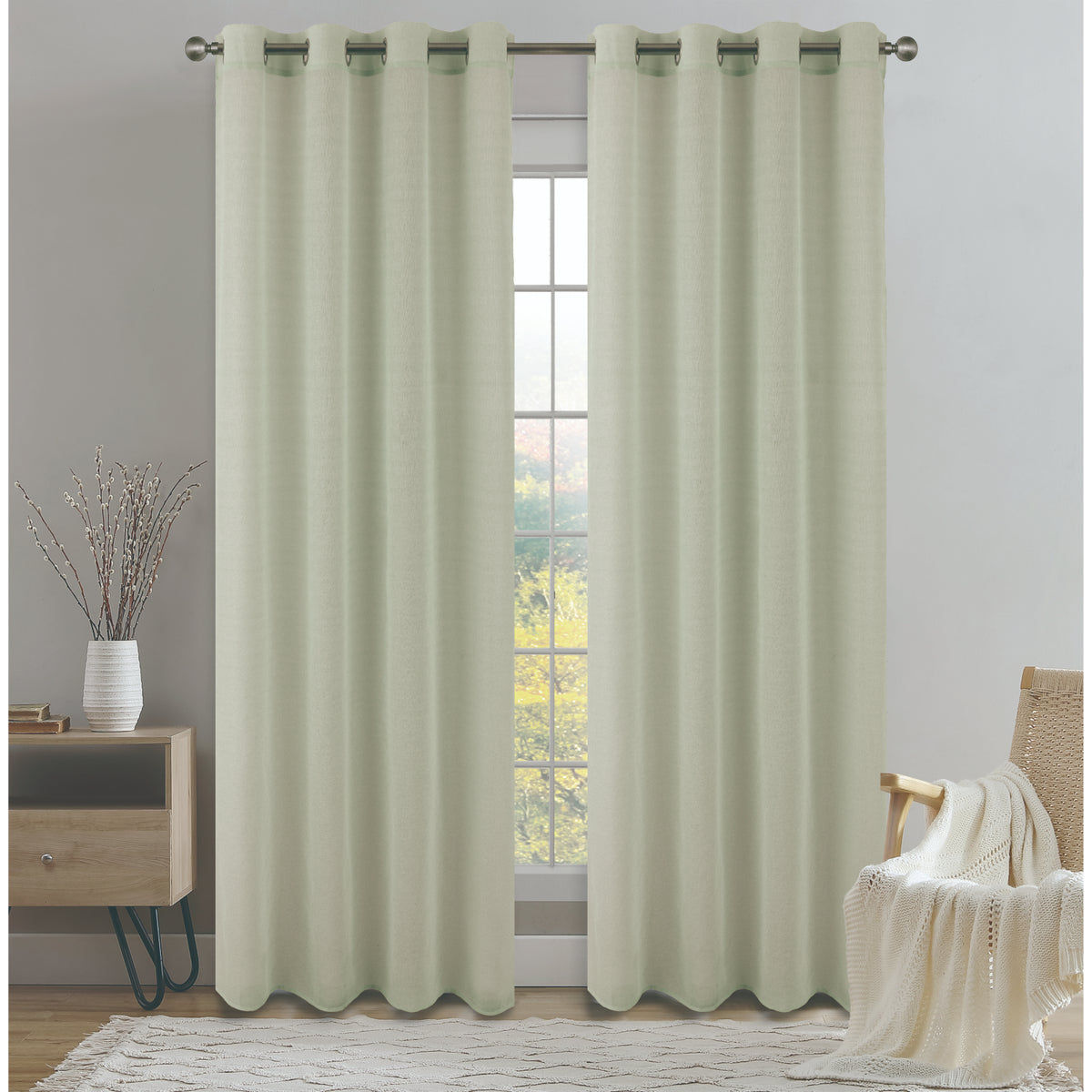CORTINA PSALA SHEER 53X90 VERDE