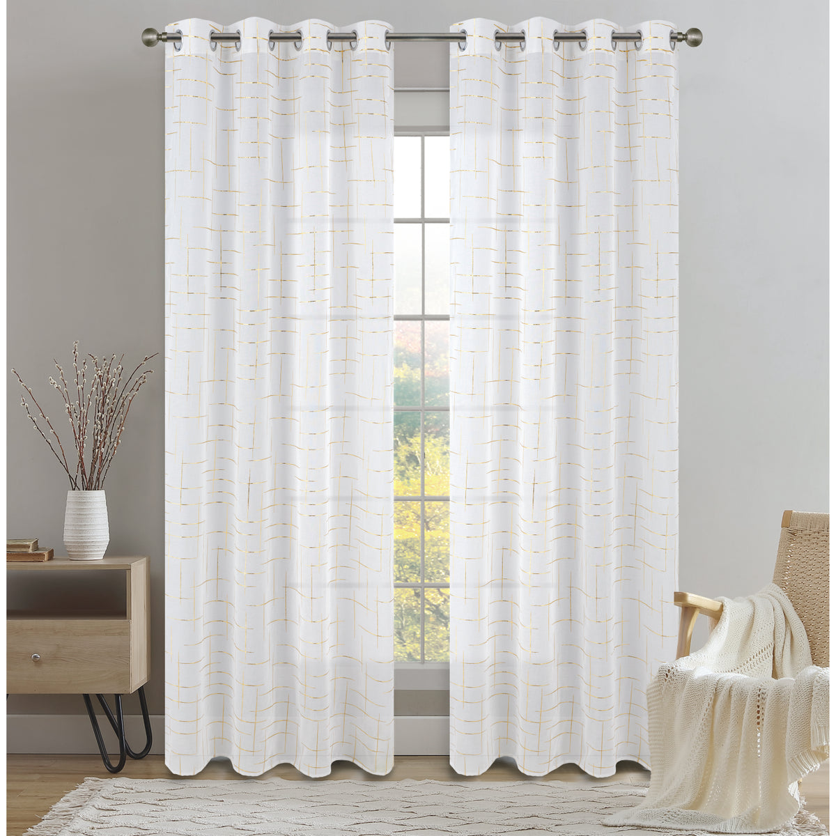 CORTINA PSALA SHEER 53X90 BLANCO