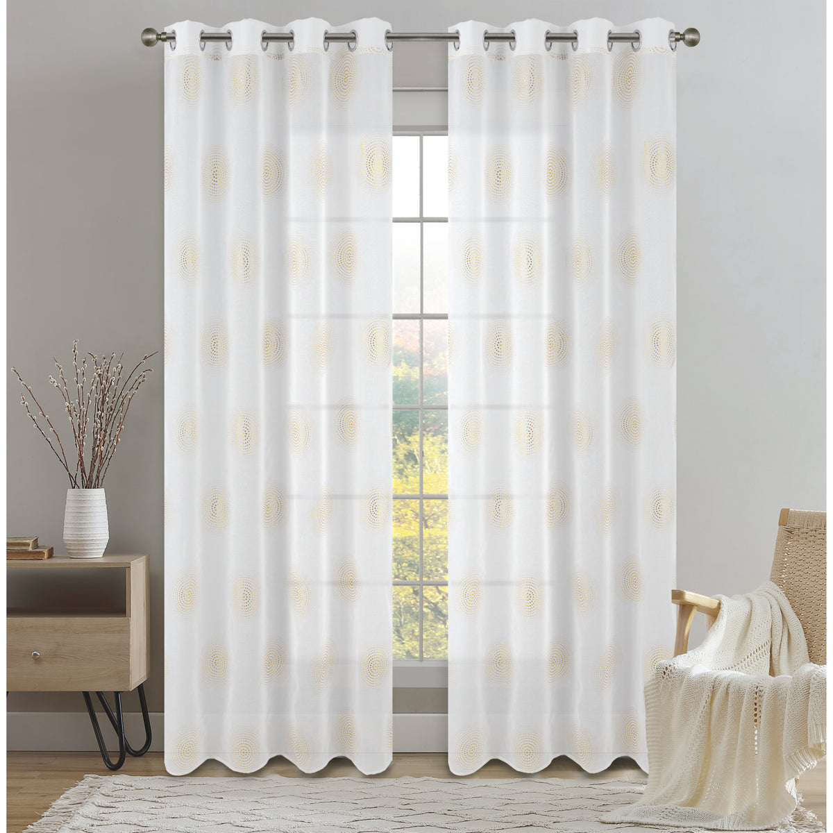 CORTINA PSALA SHEER 53X90 BLANCO