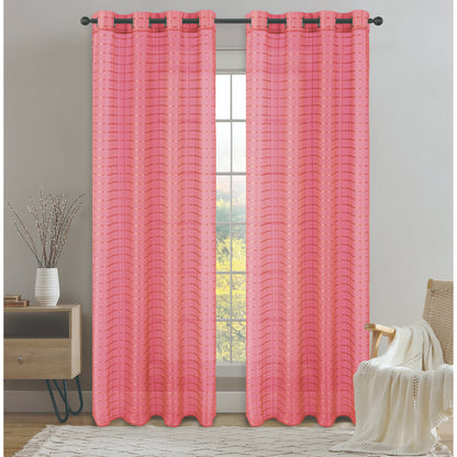CORTINA PSALA SHEER 53X90 SALMON
