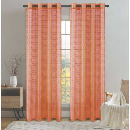 CORTINA PSALA SHEER 53X90 NARANJA