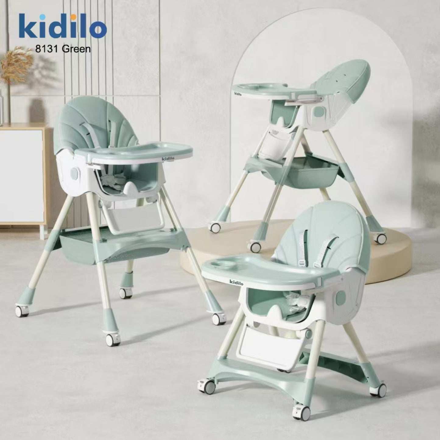 SILLA DE COMER BASICA AJUSTABLE SURTIDA KIDILO