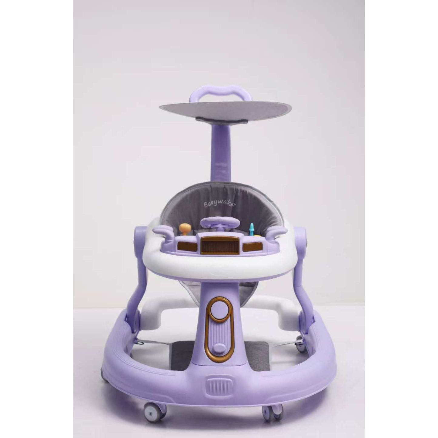 Andador KIDILO morado frontal, ideal para el desarrollo motor de bebés