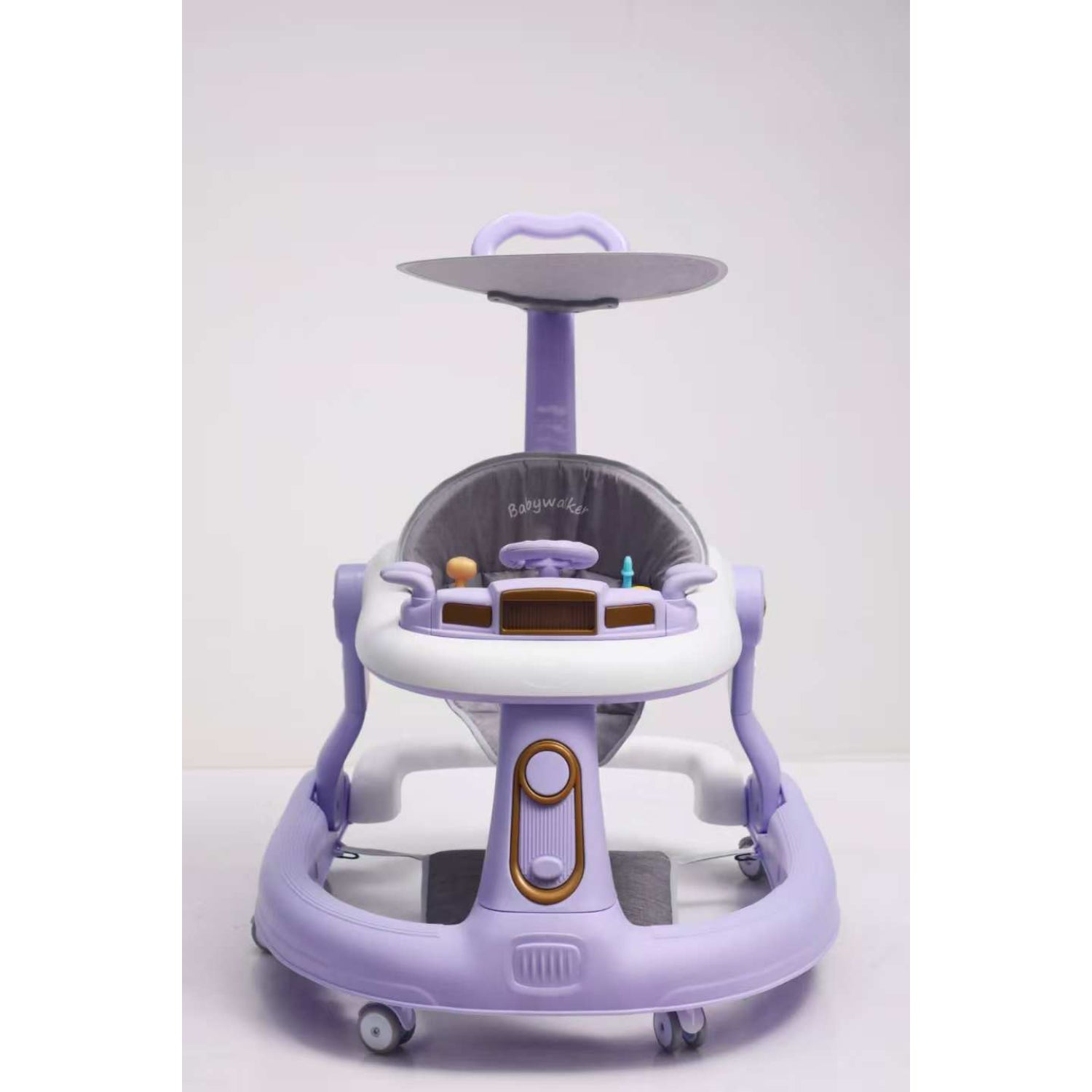 Andador KIDILO morado frontal, ideal para el desarrollo motor de bebés