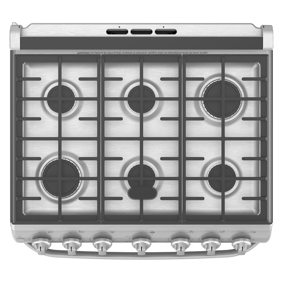 Estufa a Gas Mabe 30" Gris Capello WEM7659CFIS3 - 6 Quemadores