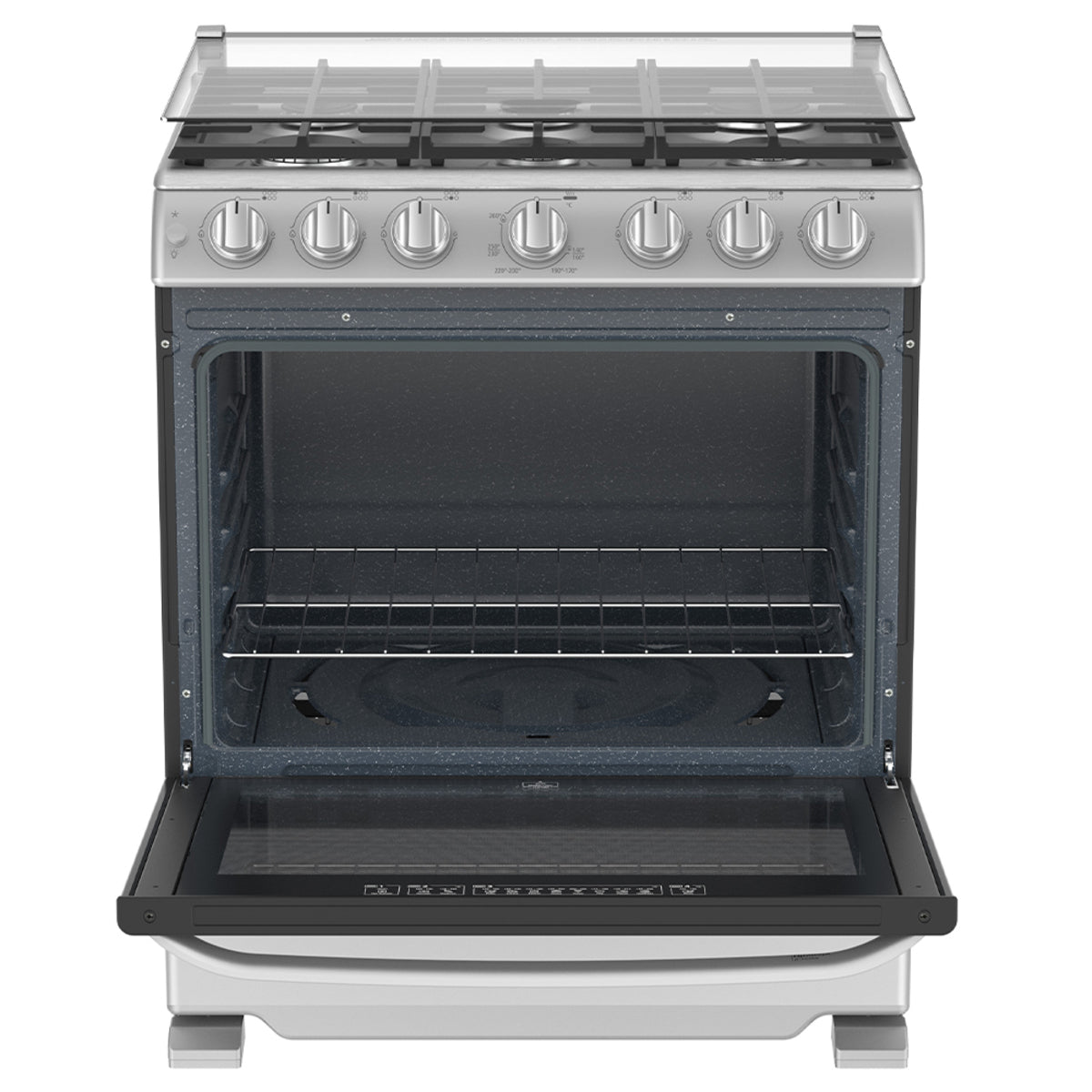 Estufa a Gas Mabe 30" Gris Capello WEM7659CFIS3 - 6 Quemadores