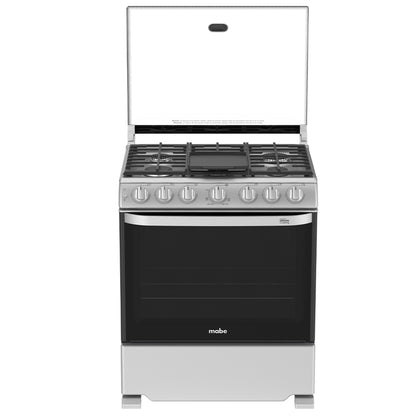 Estufa a Gas Mabe 30" Gris Capello WEM7659CFIS3 - 6 Quemadores