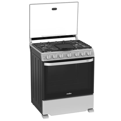 Estufa a Gas Mabe 30" Gris Capello WEM7659CFIS3 - 6 Quemadores