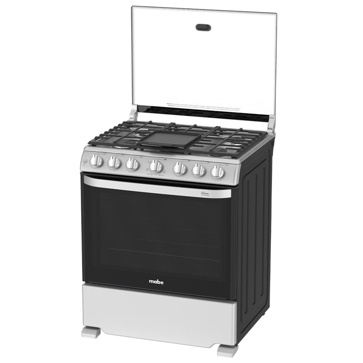 Estufa a Gas Mabe 30" Gris Capello WEM7659CFIS3 - 6 Quemadores