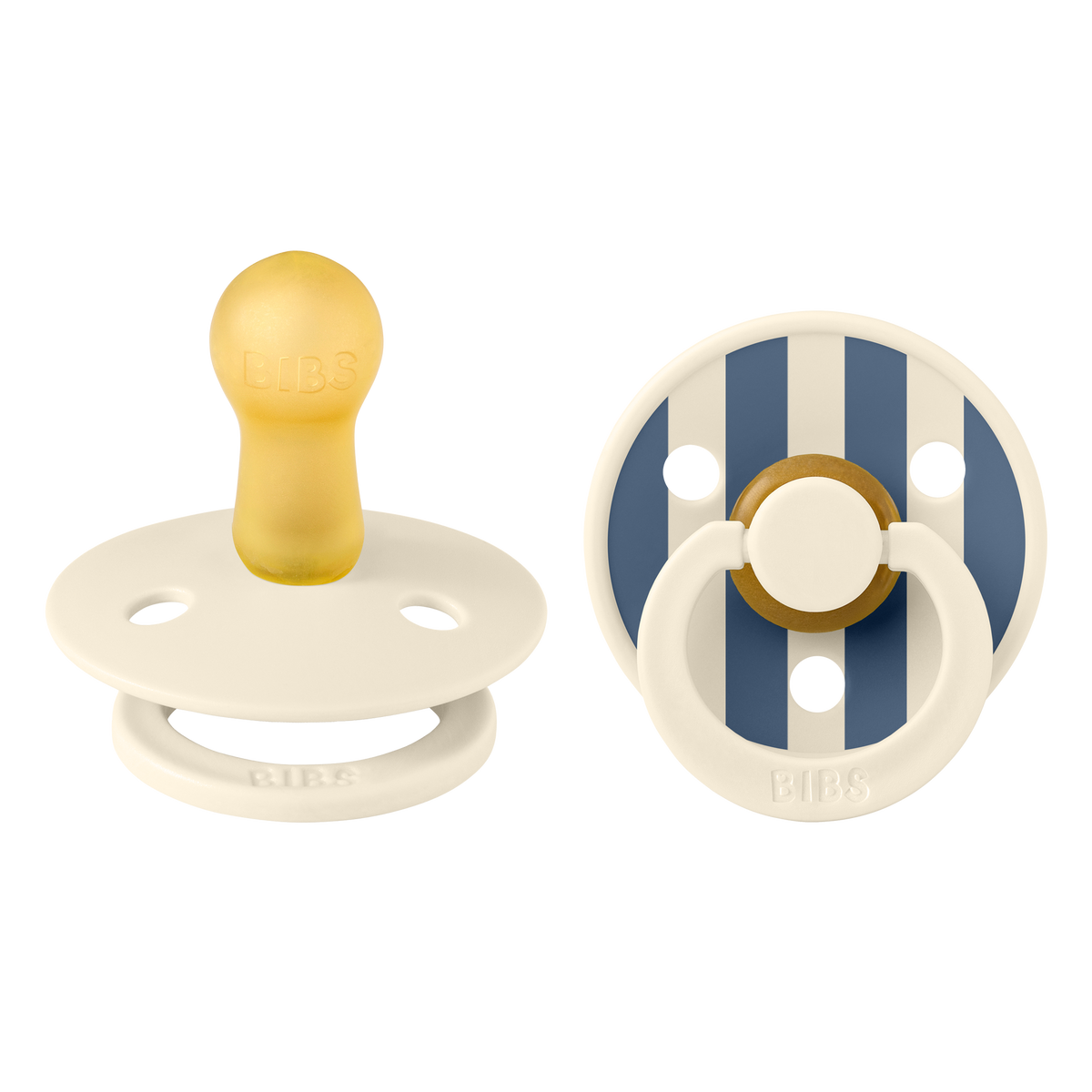 CHUPETE 2PACK LATEX PIN IVORY MIX METAL