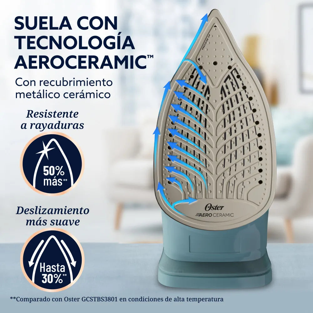 PLANCHA DE VAPOR AEROGLIDE CERAMICA VERD