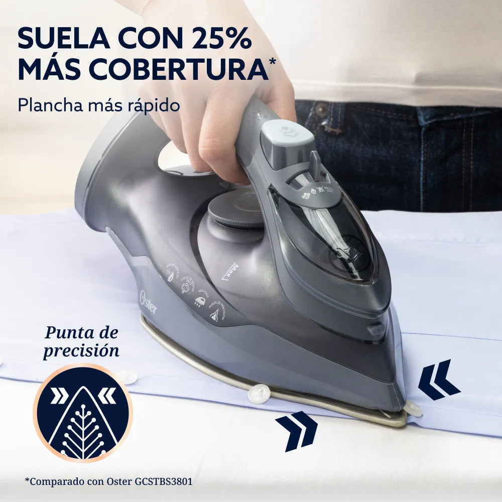 PLANCHA DE VAPOR AEROGLIDE CERAMICA NEGR