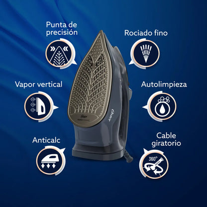 PLANCHA DE VAPOR AEROGLIDE CERAMICA NEGR