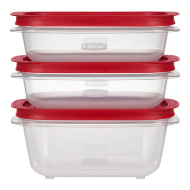 Set 3 Recipientes Rubbermaid 0.1L (0.5 Tazas) – Sistema Hermético