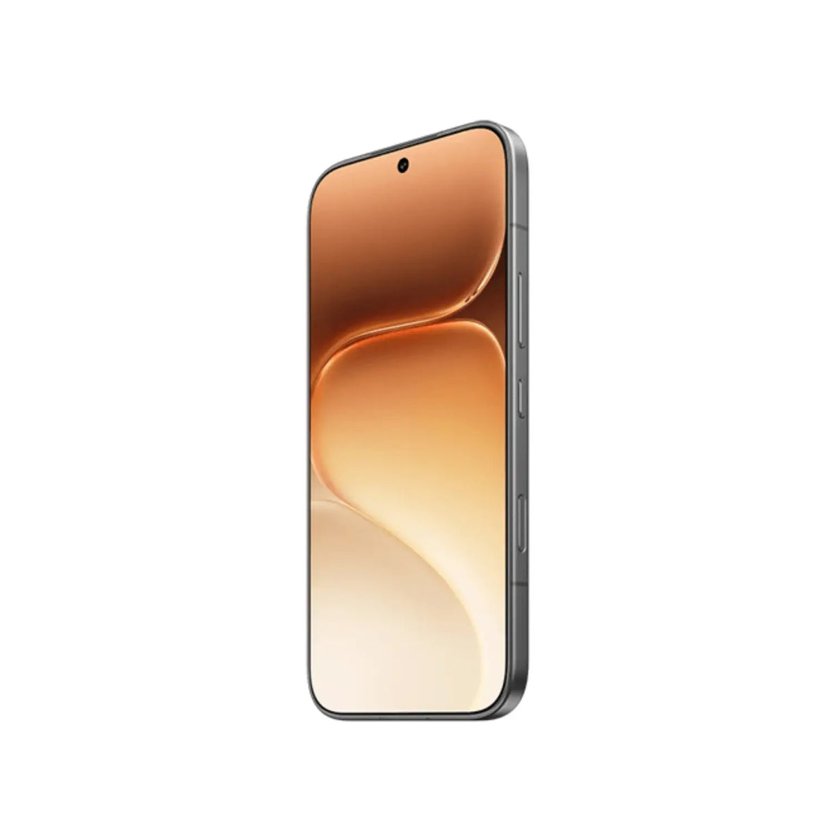 Celular Honor en color dorado, vista lateral, elegante diseño moderno