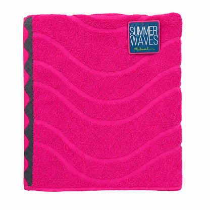 TOALLA DE PLAYA FUCSIA