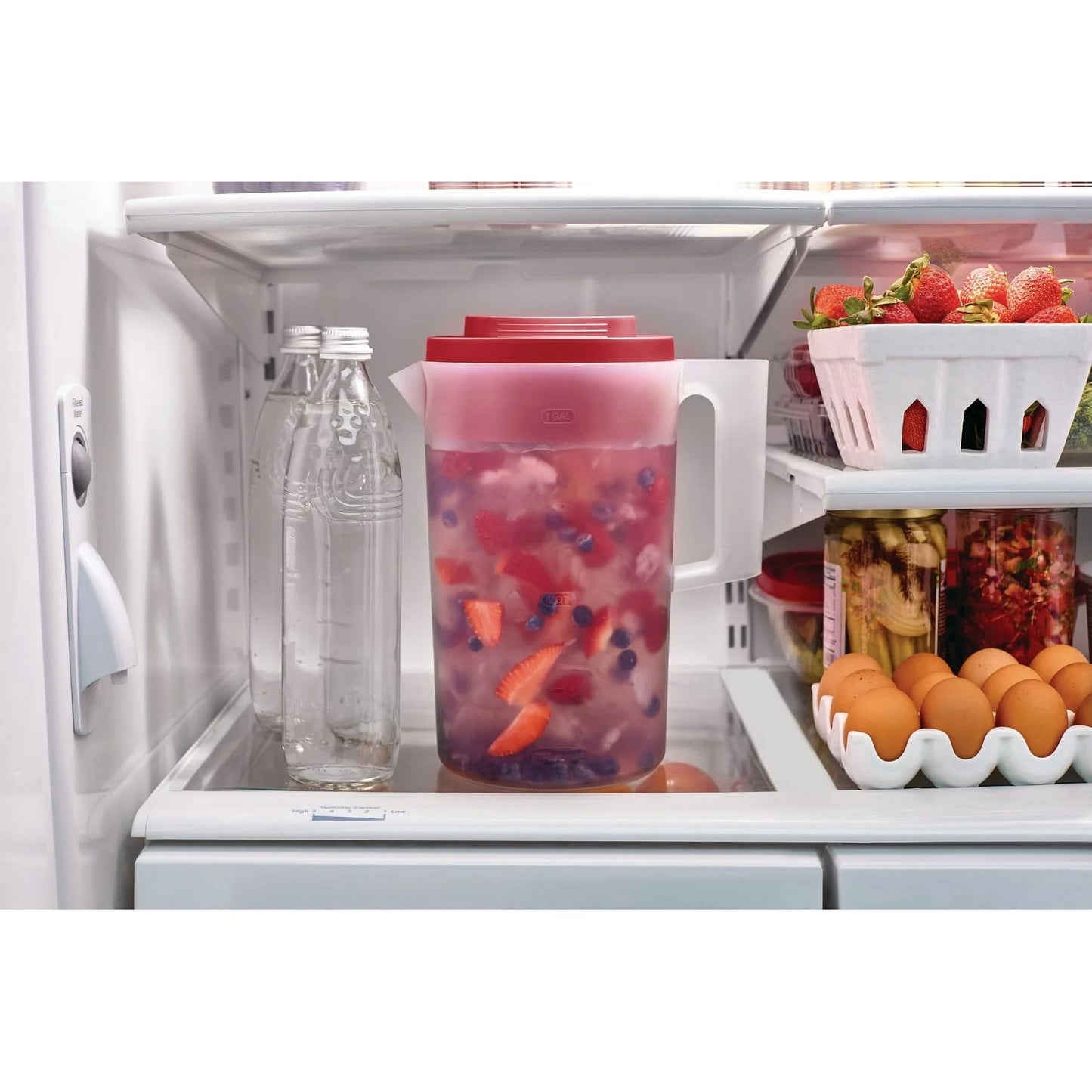 Pichel Redondo Rubbermaid 3.78 Litros (1 Galón) con Tapa de 3 Posiciones