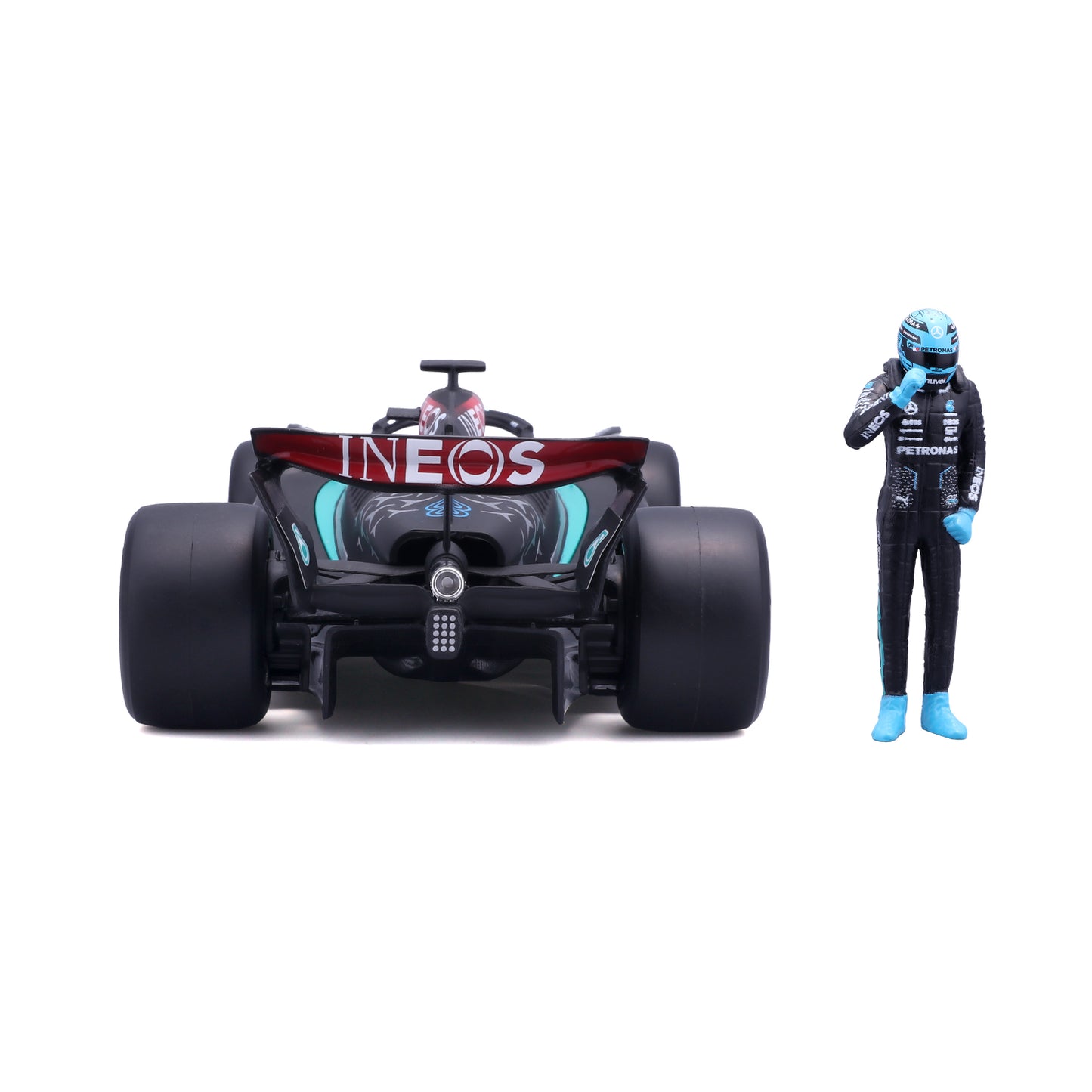 CARRO F1 A ESCALA 1:24 MERCEDES W15-2024 C/FIGURA