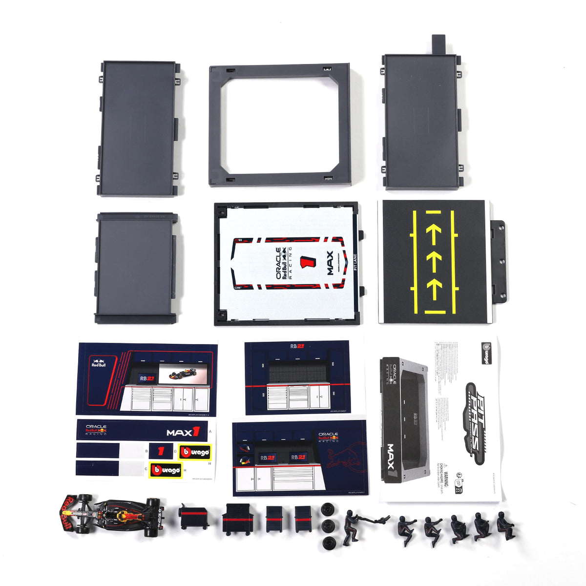 JGTE CARRO A ESCALA 1:43 F1 PIT PASS RED BULL RB21 2025