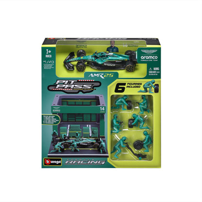JGTE CARRO A ESCALA 1:43 F1 PIT PASS ASTON MARTIN AMR25 2025