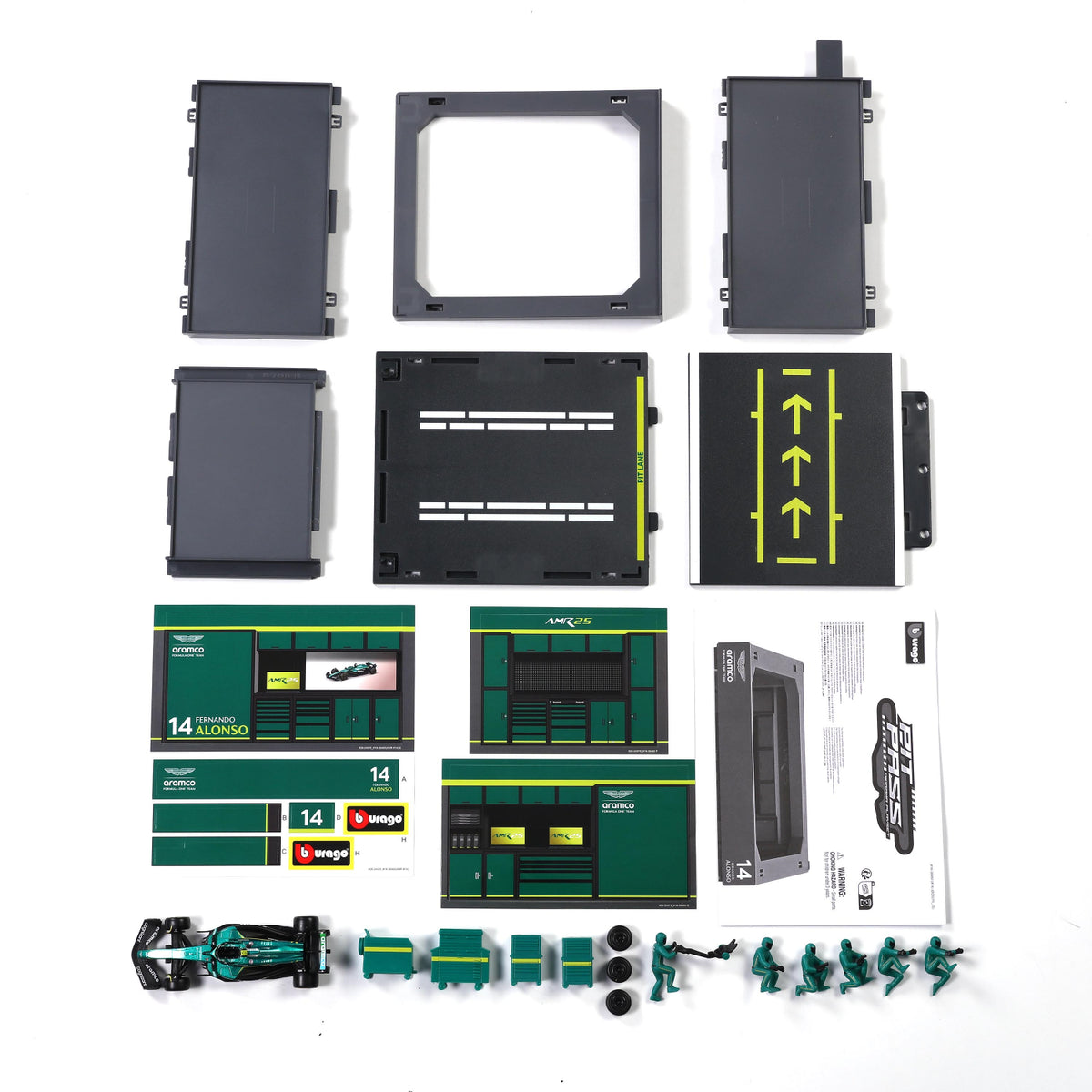 JGTE CARRO A ESCALA 1:43 F1 PIT PASS ASTON MARTIN AMR25 2025