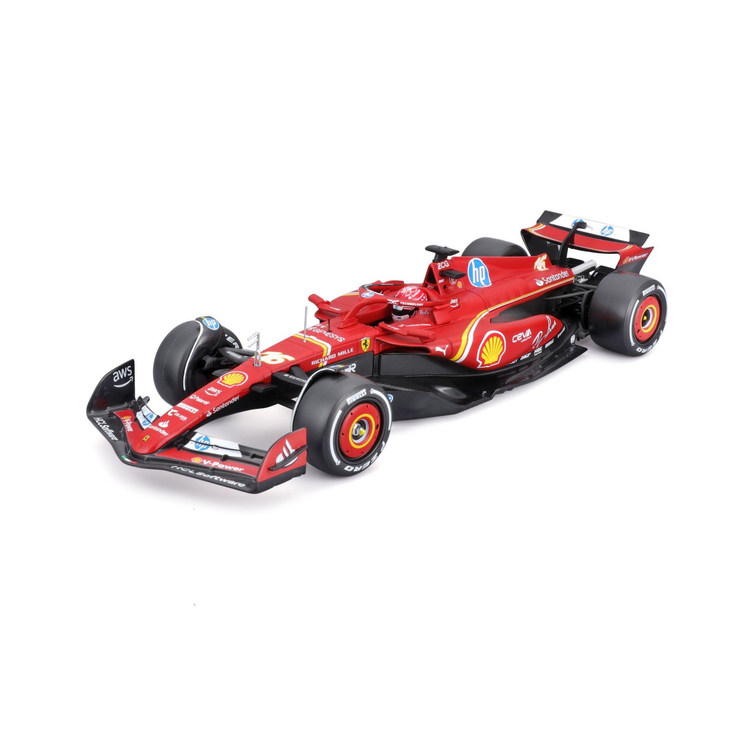 F1 ESCALA 1:24 ESCUDERIA FERRARI SF-24 C/CASCO