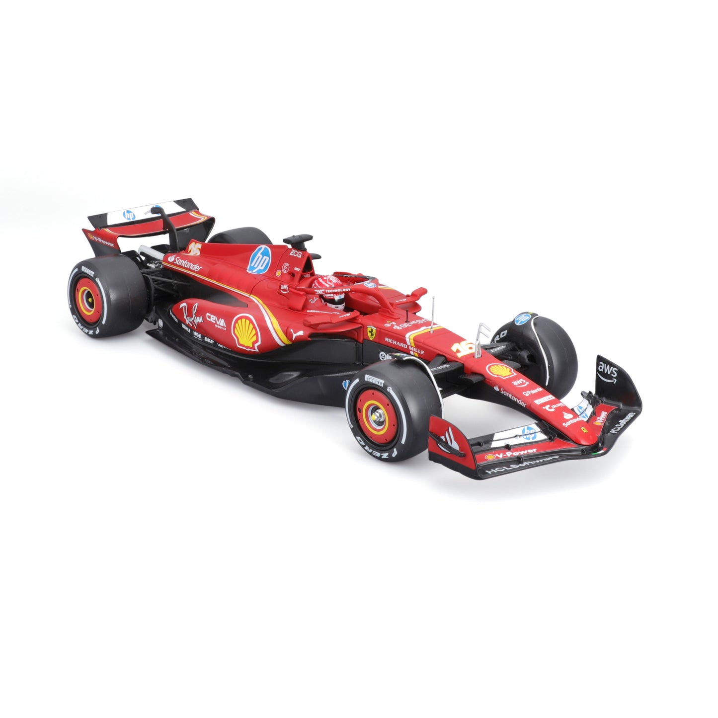 F1 ESCALA 1:24 ESCUDERIA FERRARI SF-24 C/CASCO