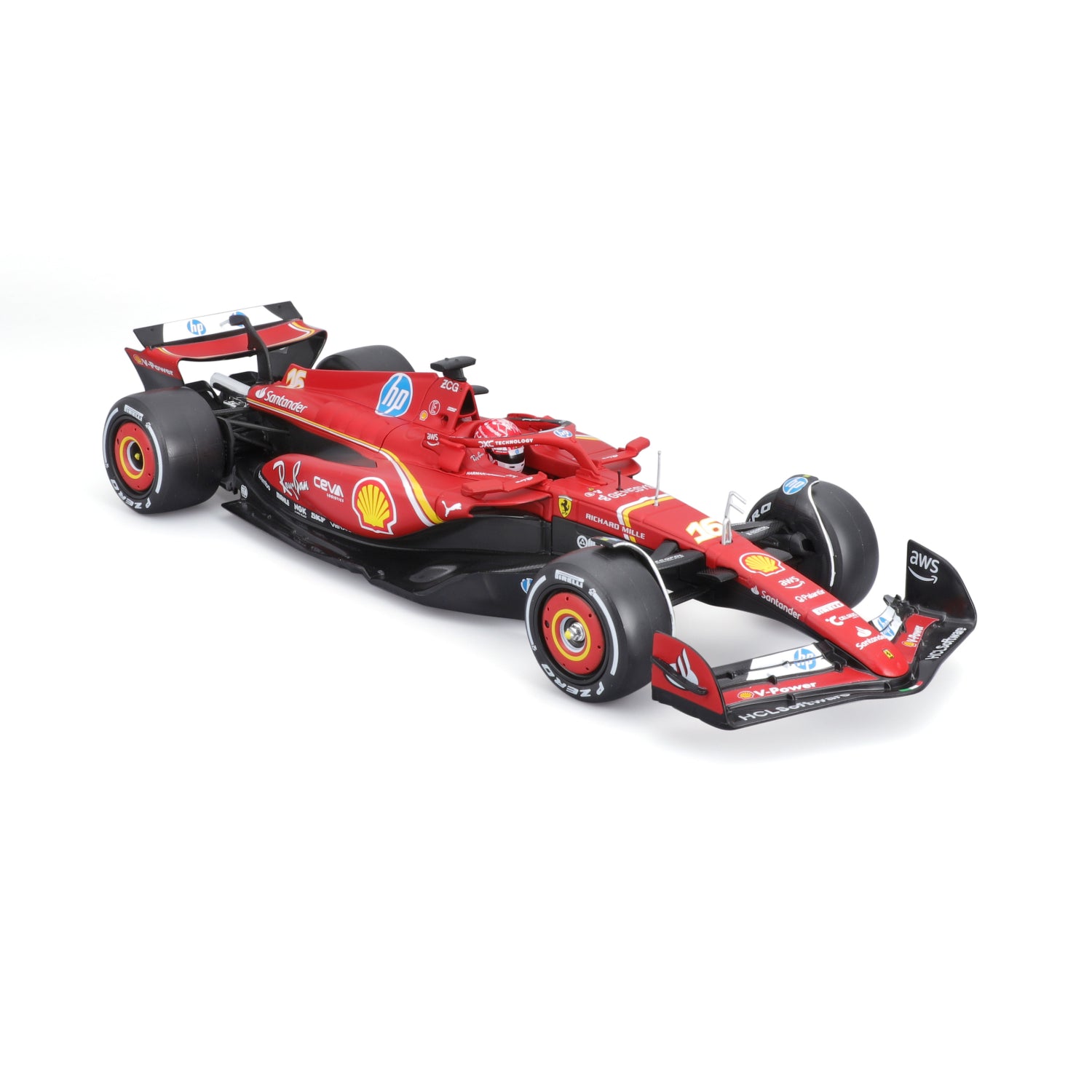 F1 ESCALA 1:24 ESCUDERIA FERRARI SF-24 C/CASCO