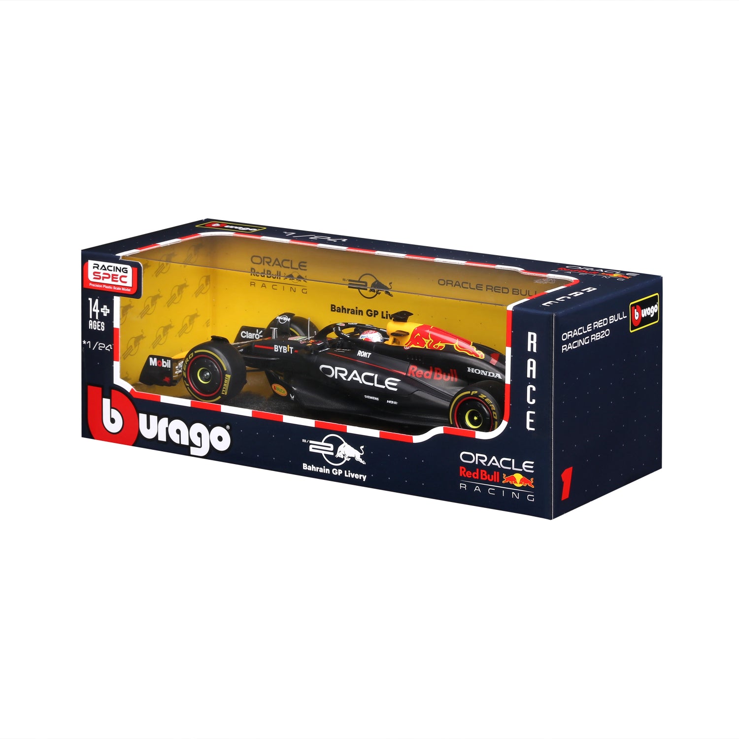 CARRO F1 A ESCALA 1:24 ORACLE RED BULL RB20-24 C/CASCO