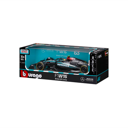 CARRO F1 A ESCALA 1:24 MERCEDES AMG PTRON. W15 C/CASCO