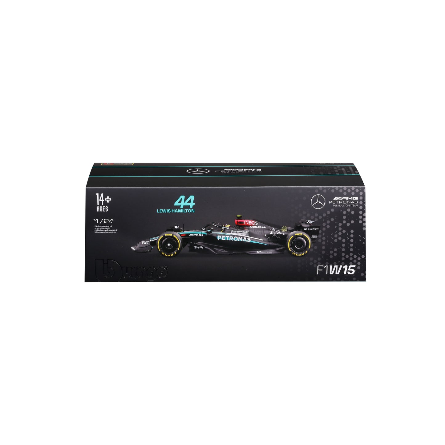 CARRO F1 A ESCALA 1:24 MERCEDES W15-24 C/CASCO