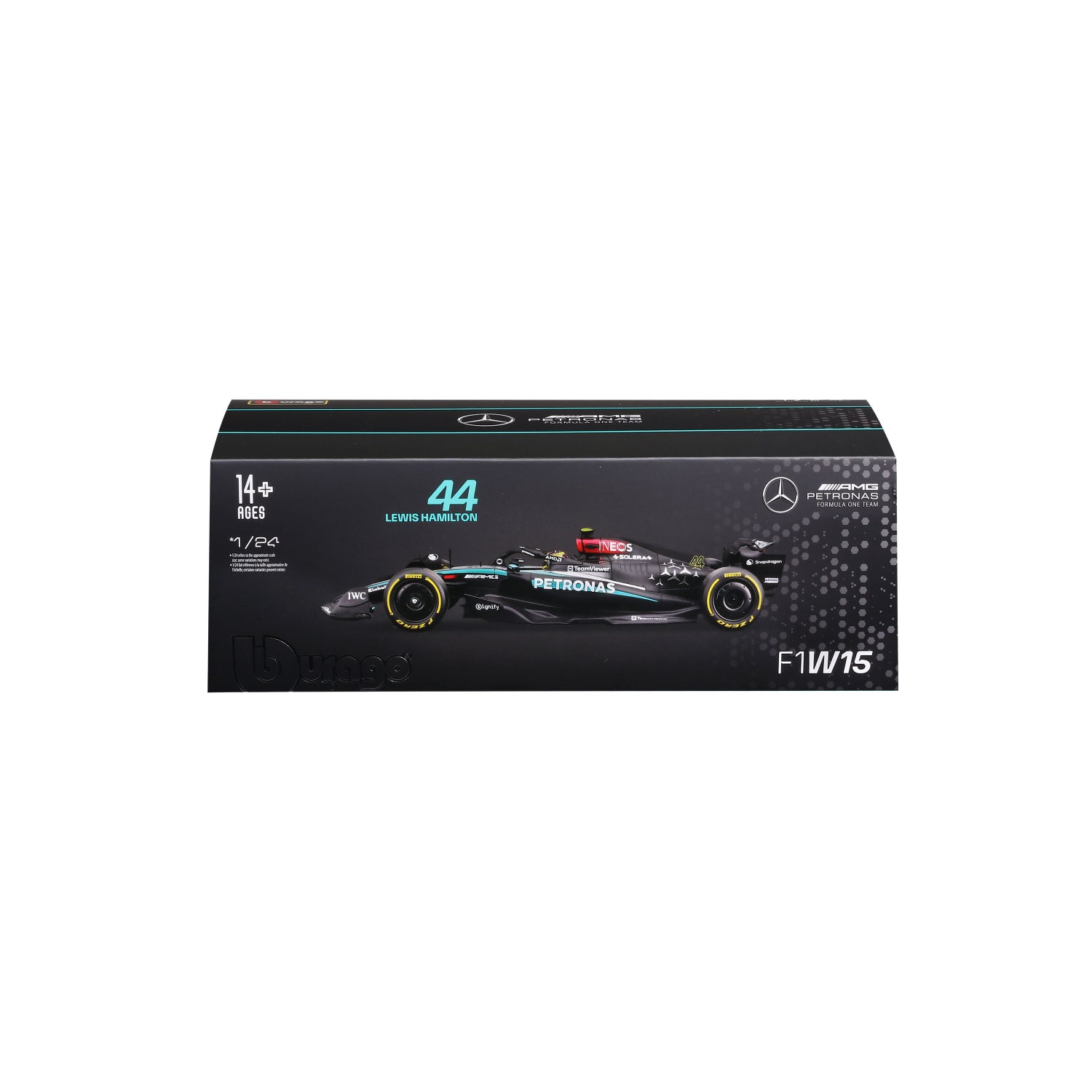 CARRO F1 A ESCALA 1:24 MERCEDES W15-24 C/CASCO