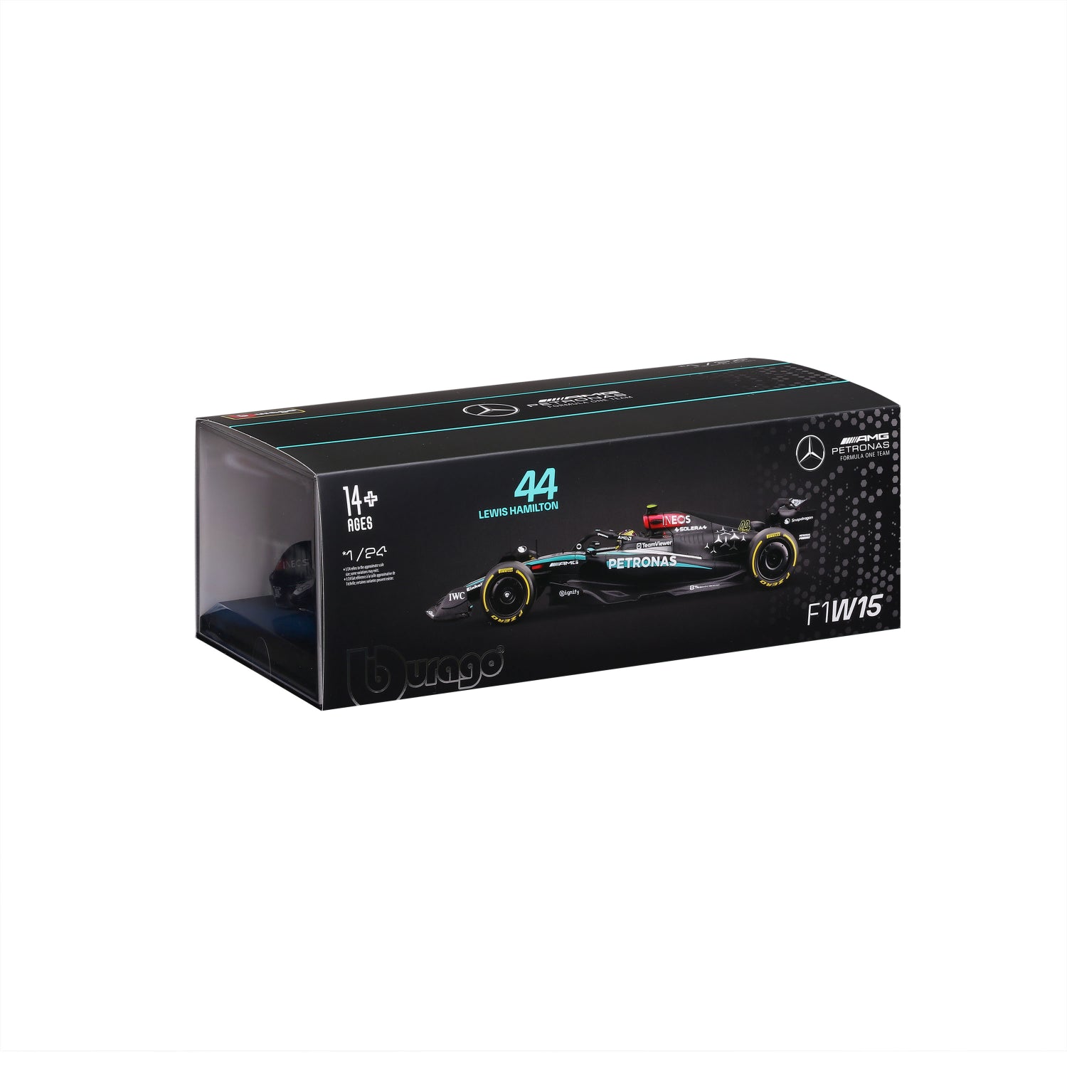 CARRO F1 A ESCALA 1:24 MERCEDES W15-24 C/CASCO