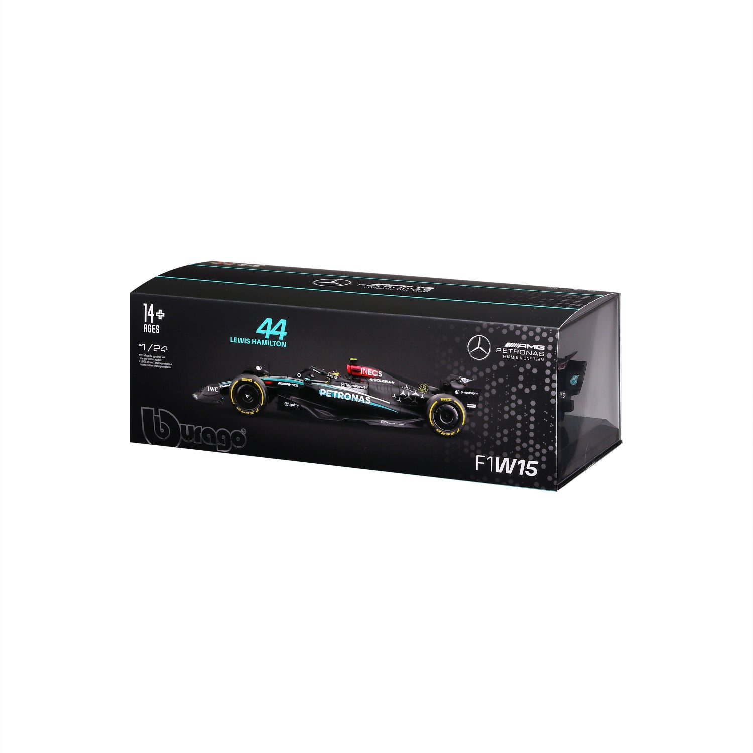 CARRO F1 A ESCALA 1:24 MERCEDES W15-24 C/CASCO