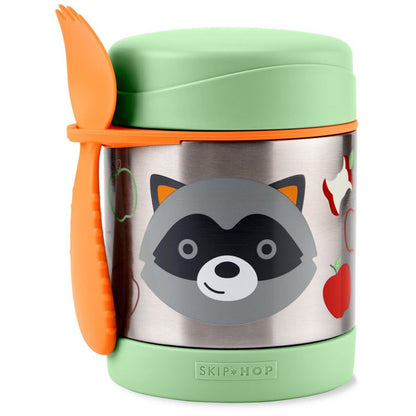 Tarro de Comida Térmico Skip Hop Zoo Raccoon 9Q337310 - Contenedor de Acero Inoxidable 325 ml