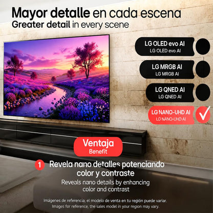 TV LG NANO 58 SMART AI THINQ UHD 4K NU8