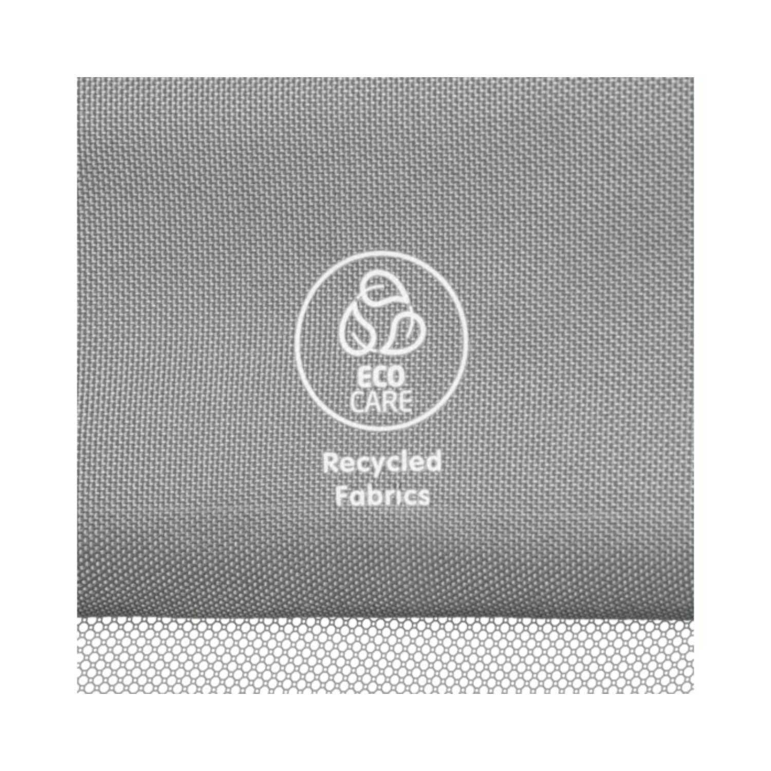 Tela reciclada gris para corral MAXI COSI, vista superior de la textura
