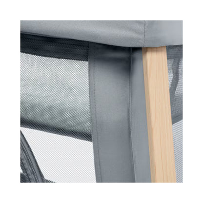 Corral MAXI COSI gris con estructura resistente y tela transpirable