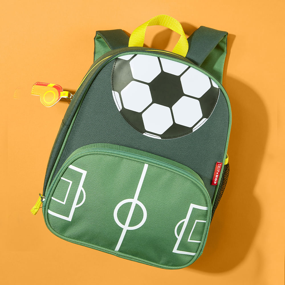 Mochila para Niños Skip Hop Sparks 9O278210 - Diseño Soccer (Fútbol) con Detalles Deportivos