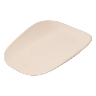 Cambiador suave beige, diseño funcional para bebés