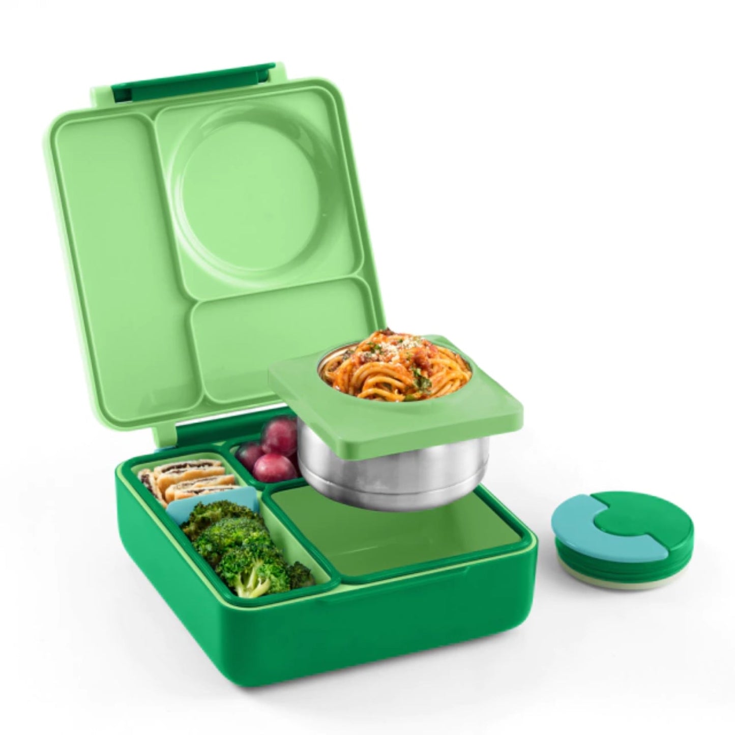 Lonchera Térmica Estilo Bento OmieBox Verde Manzana 66FC17