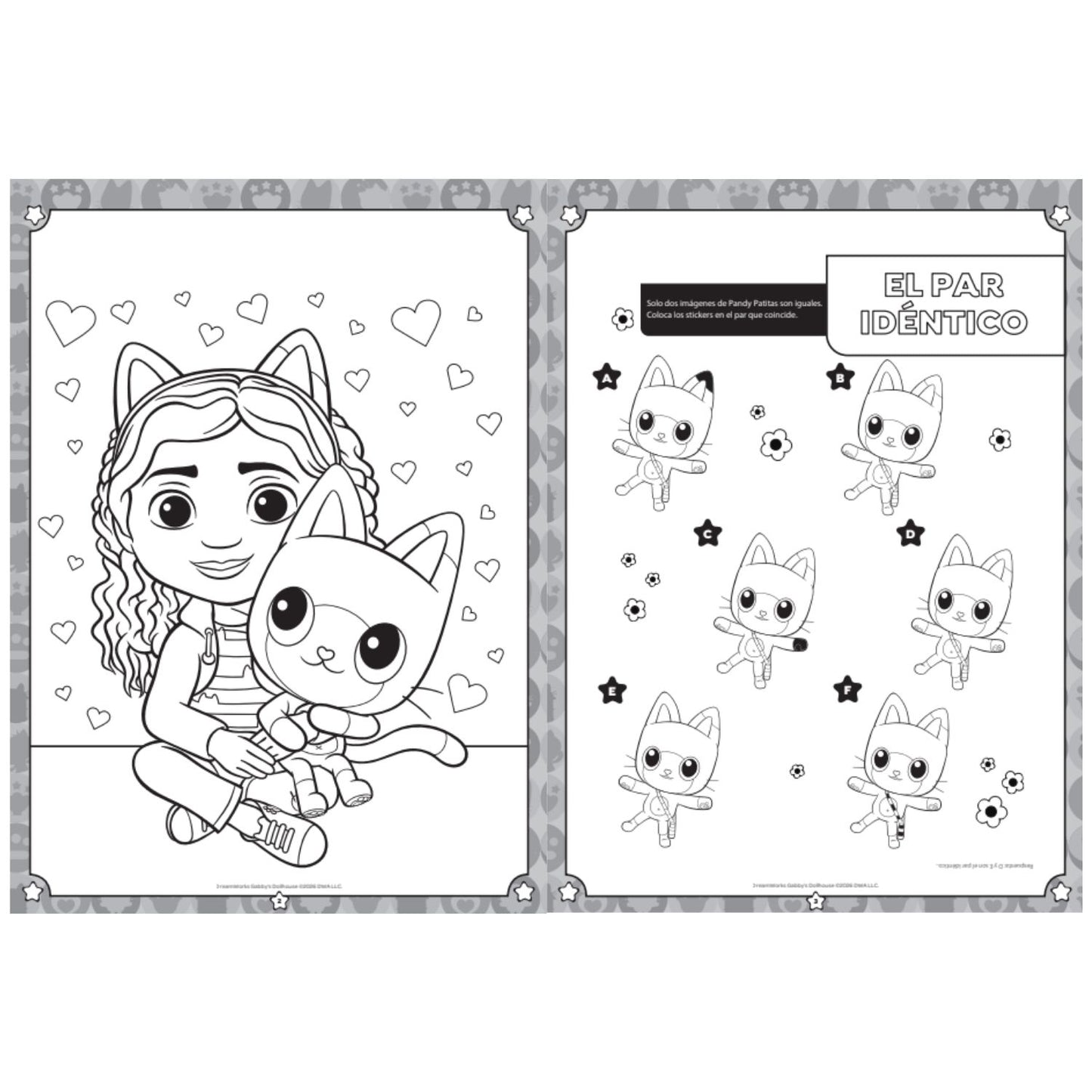 Libro de Actividades y Stickers Gabby's Dollhouse - 80 Páginas