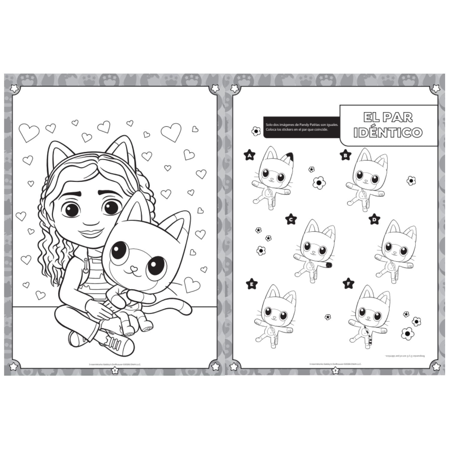 Libro de Actividades y Stickers Gabby's Dollhouse - 80 Páginas