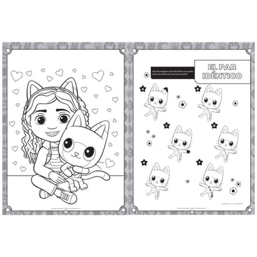Libro de Actividades y Stickers Gabby's Dollhouse - 80 Páginas