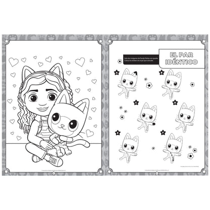 Libro de Actividades y Stickers Gabby's Dollhouse - 80 Páginas
