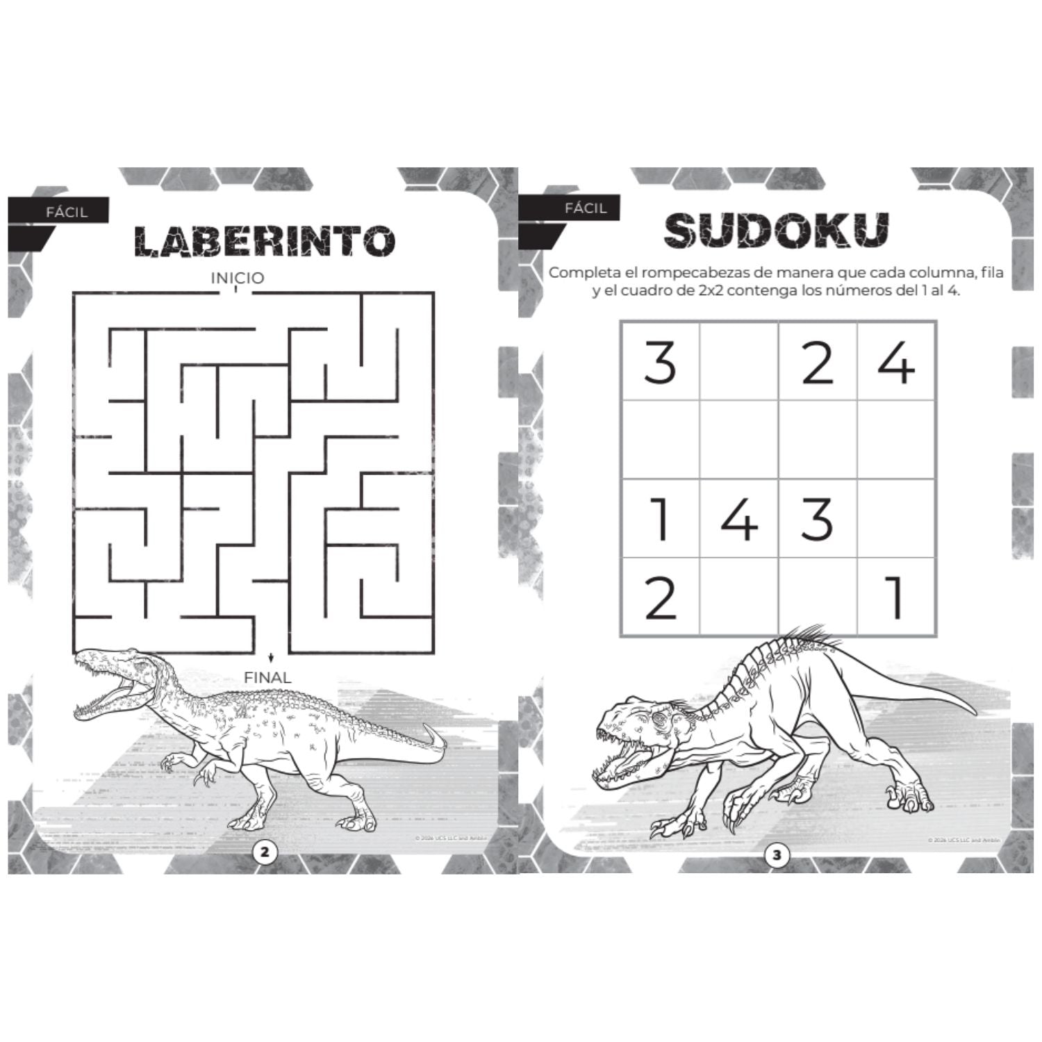 LIBRO DACTIVIDADES 24PAGS JURASSIC W S